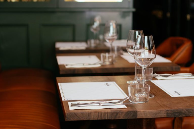 Wine Dinner setting