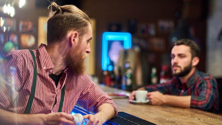 Bartender at Counter