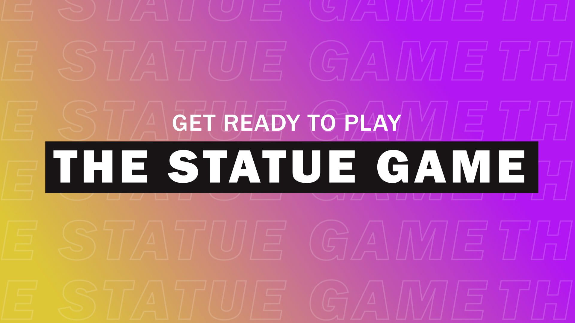 title screen for the statue game