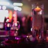 Venue with candles burning