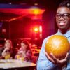 Man with a bowling ball