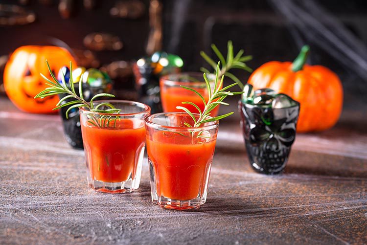 bloody Mary cocktail with rosemary