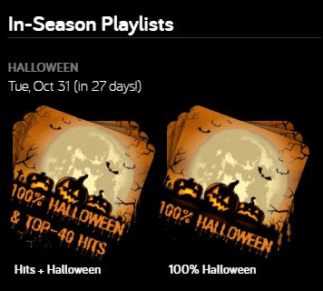Our Halloween Playlists 