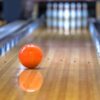 Bowling ball on alley
