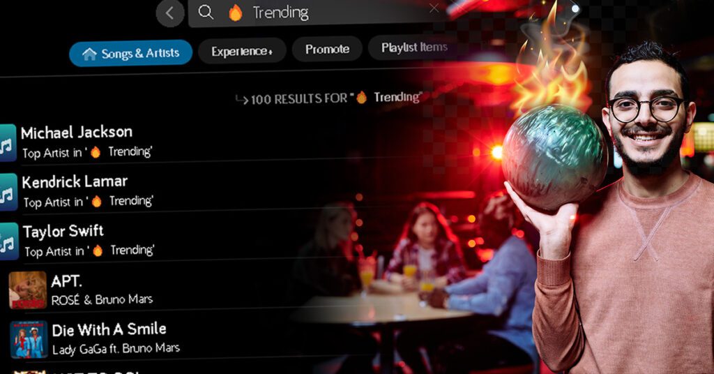 Bowling example of trending view