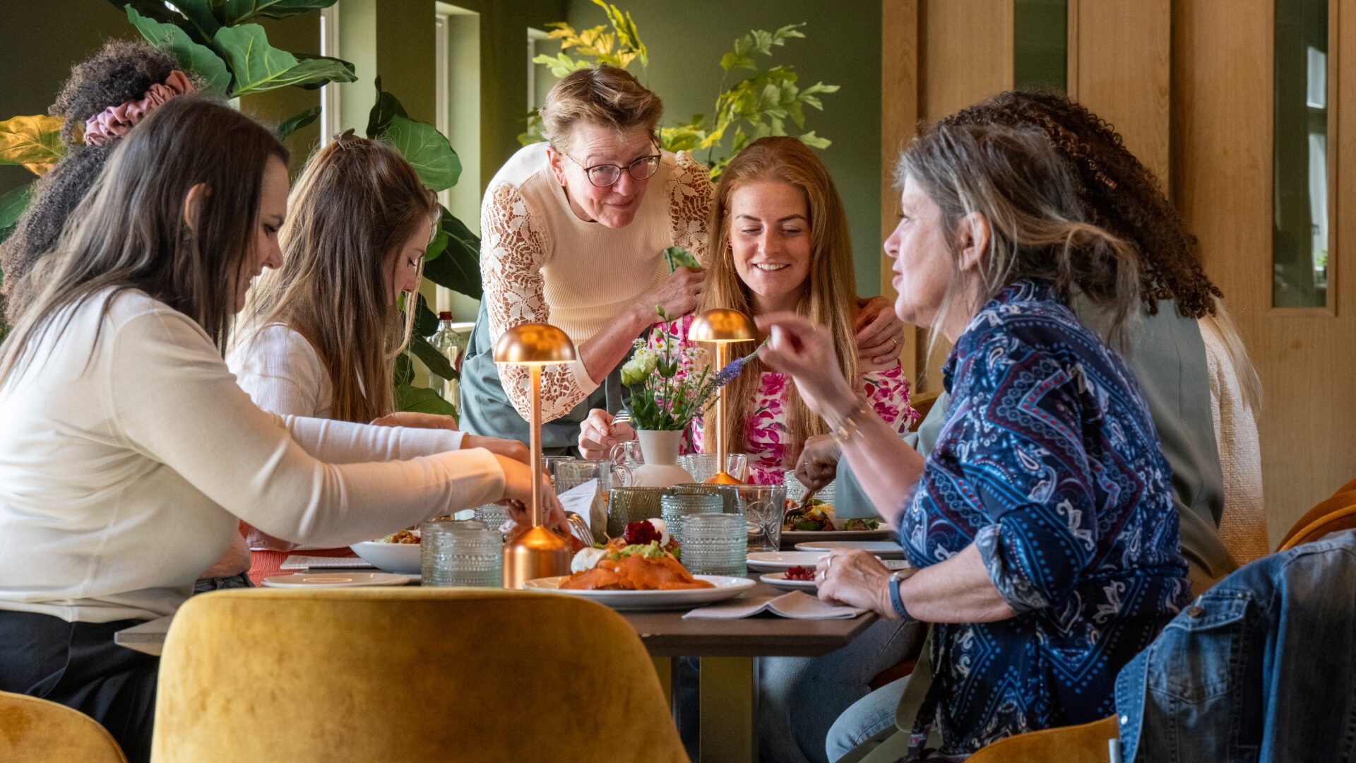 Mothers Day Women at mothers day restaurant