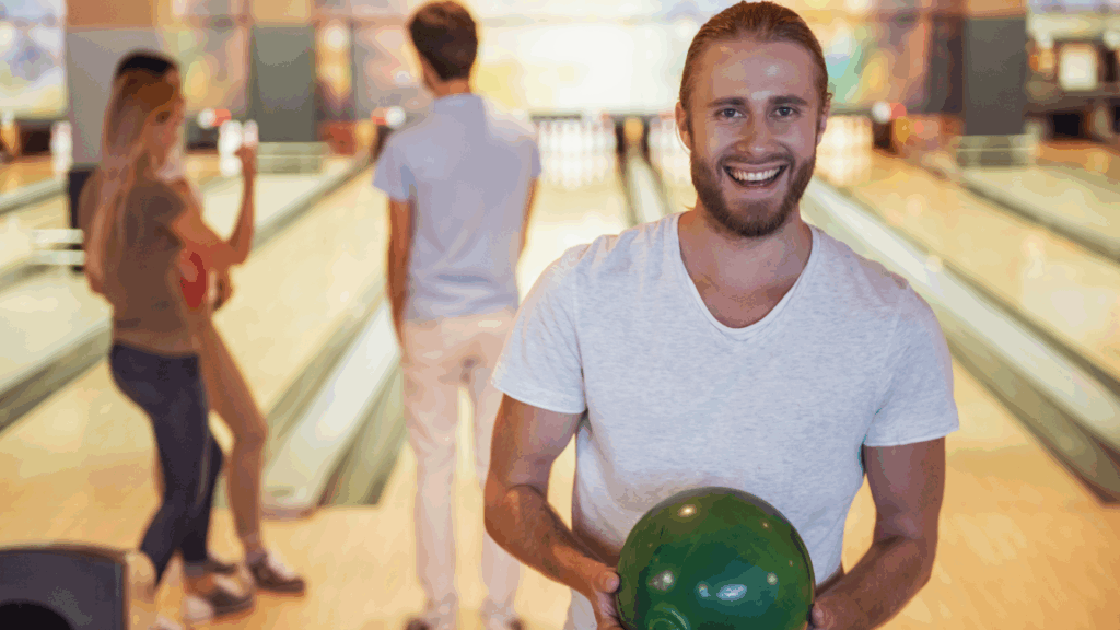 Man at Bowling alley
