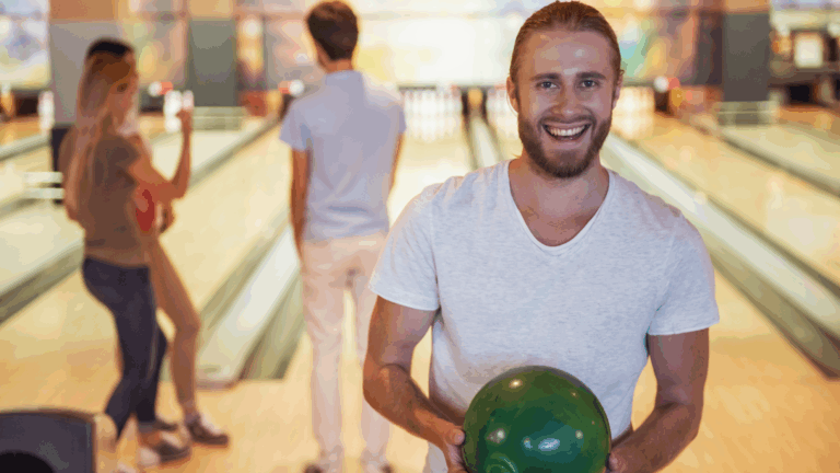 Man at Bowling alley