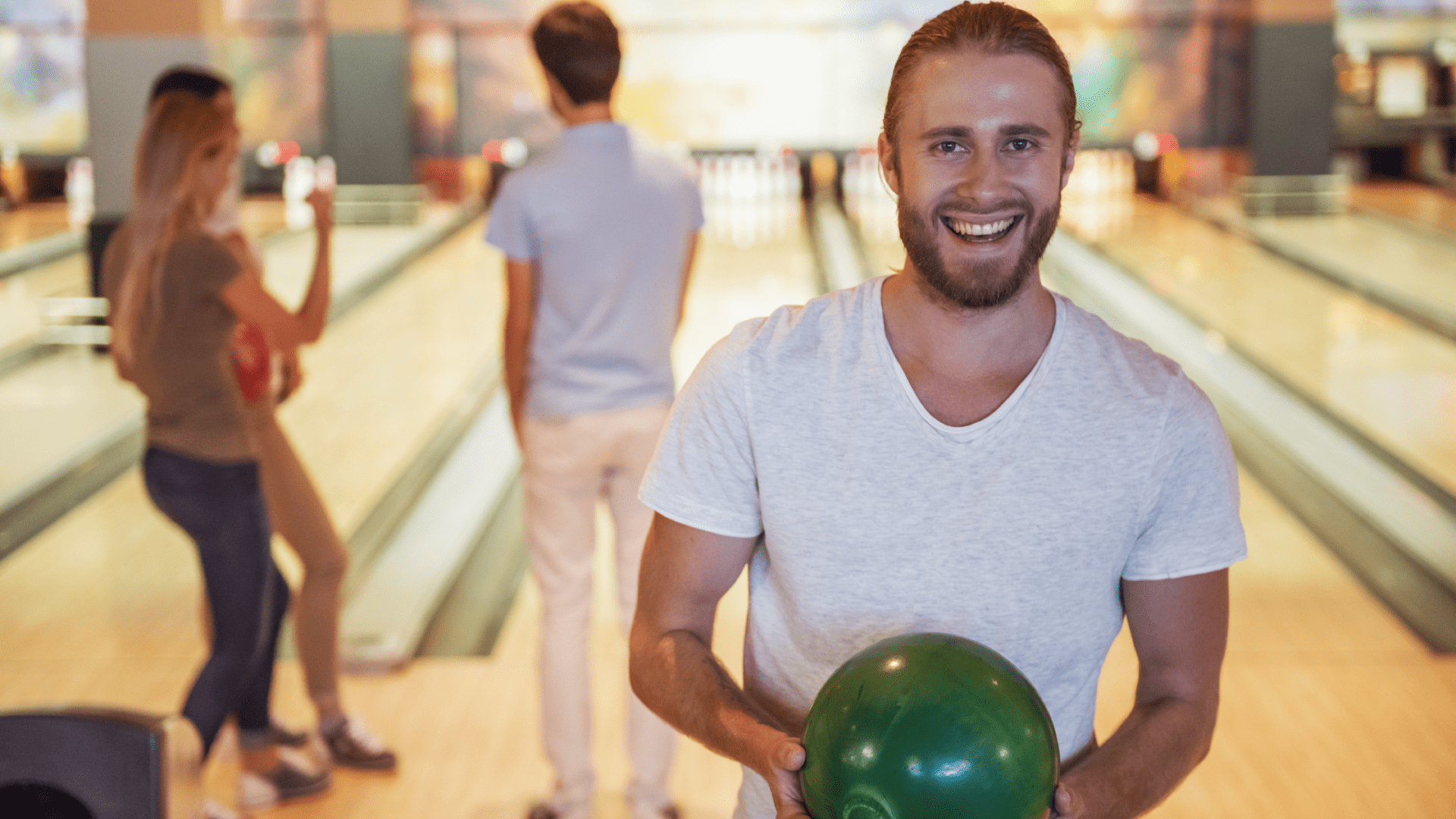 Man at Bowling alley