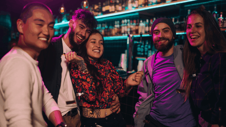 Bar Friends hanging out