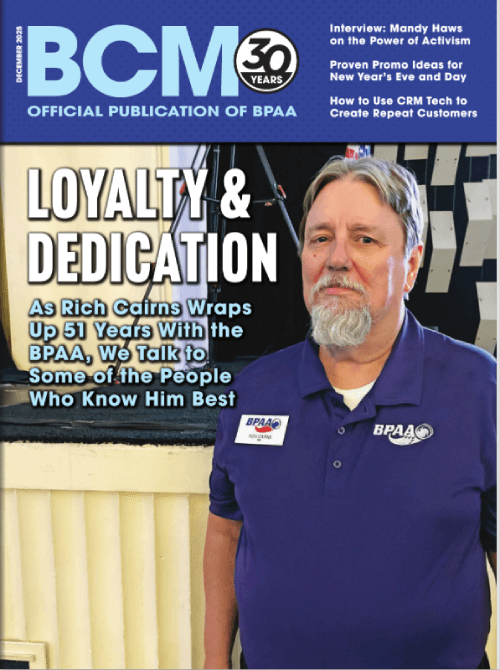 The cover of Boling Center Management Magazine December 2025