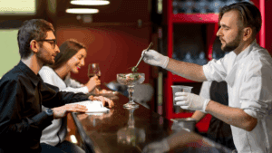 A customized dish at the bar