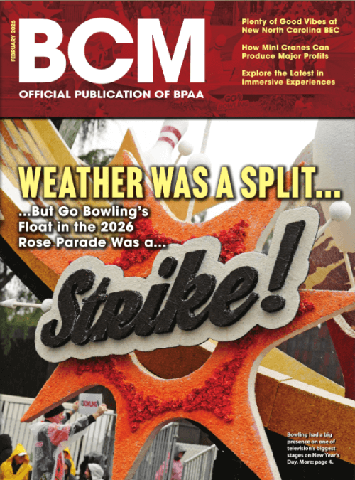 Cover for Bowling Center Magazine 