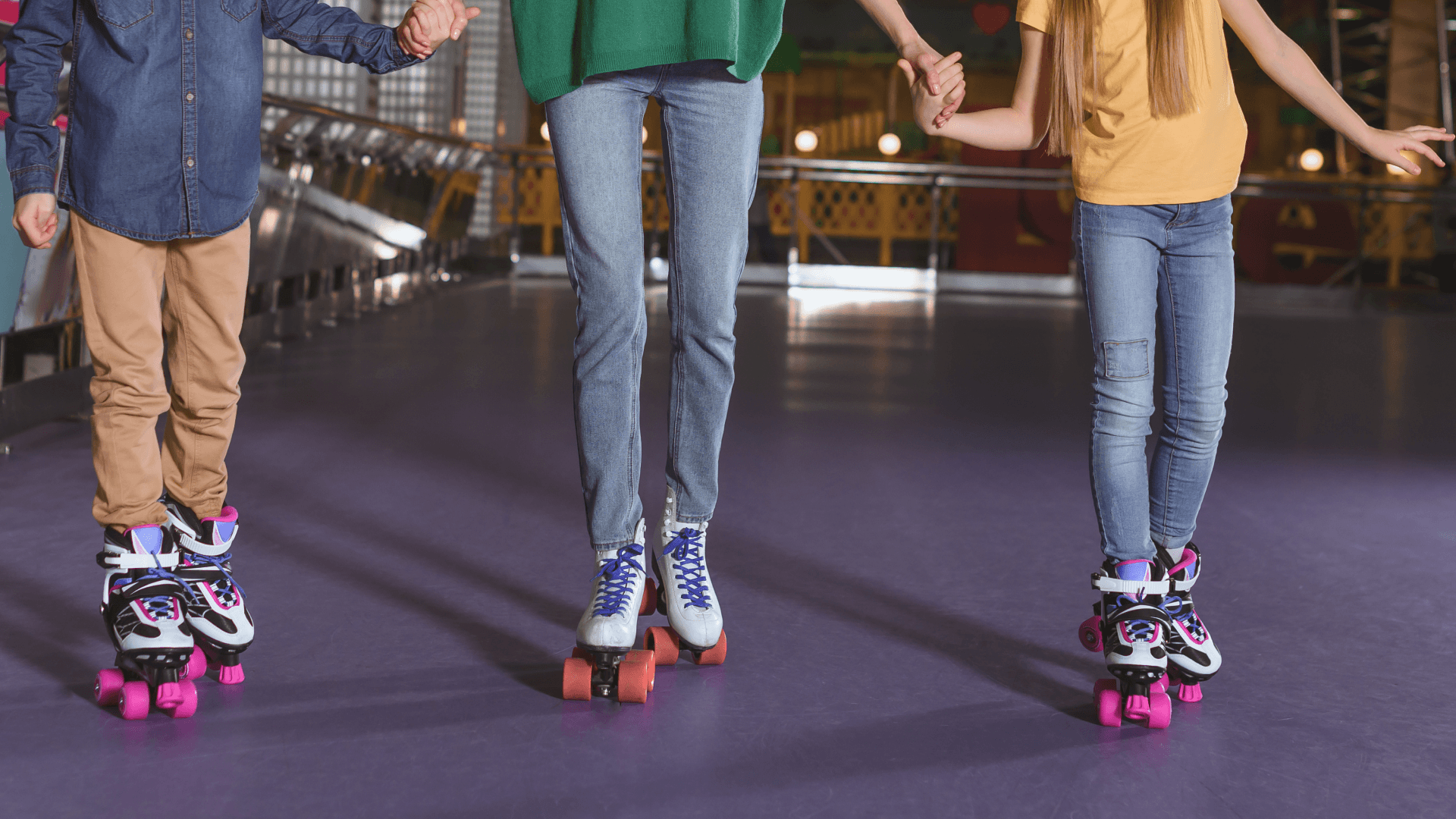Three People Skating